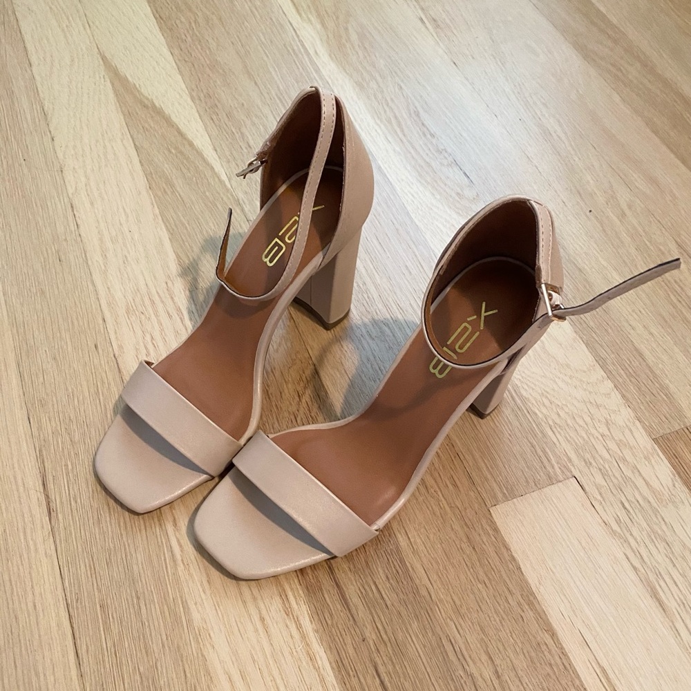 Tan high heel